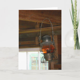 "Leather Shop Lantern" Get Well Card