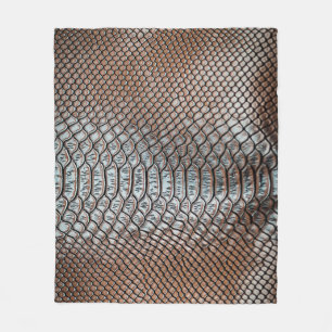 Leather skin, textured background fleece blanket