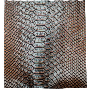 Leather skin, textured background shower curtain
