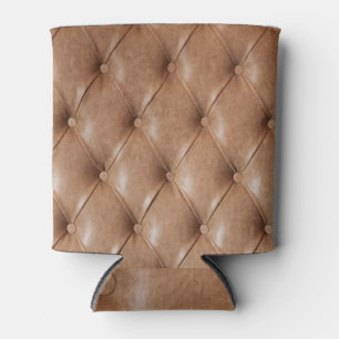 Leather Sofa: Textured Background Can Cooler