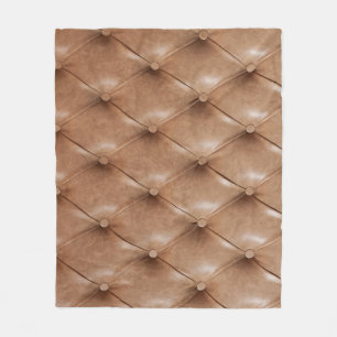 Leather Sofa: Textured Background Fleece Blanket