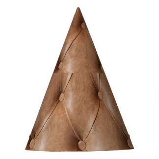Leather Sofa: Textured Background Party Hat