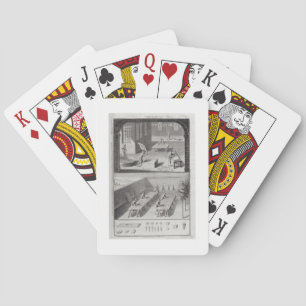 Leather tanning, from the 'Encyclopaedia' by Denis Playing Cards