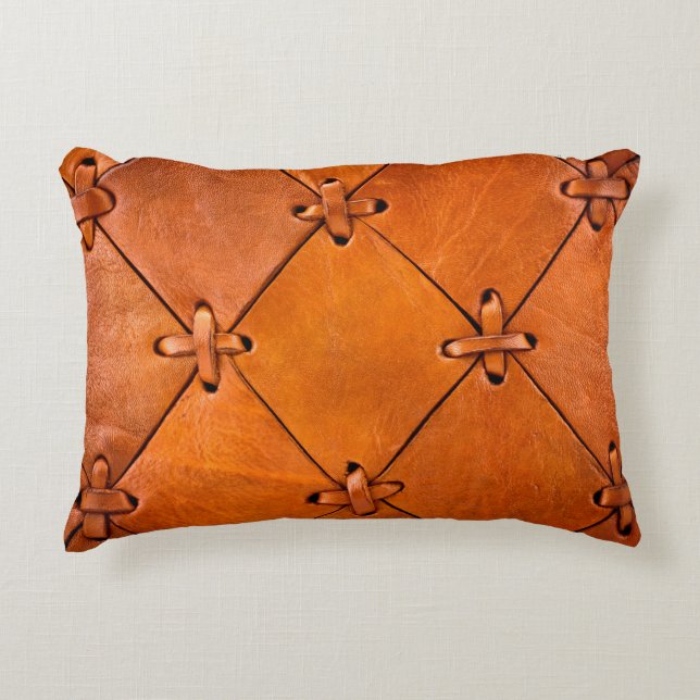 Leather texture. decorative cushion (Front)