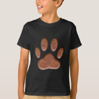 Leather Texture Dog Paw Print