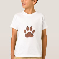 Leather Texture Dog Paw Print