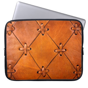 Leather texture. laptop sleeve