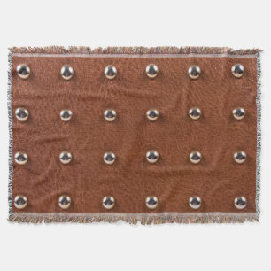 leather texture pattern throw blanket