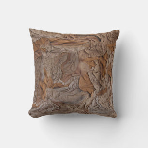 Leather textured pillow