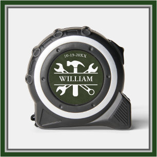 Leather Textured Tool Set Name Date Green 1