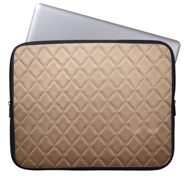 Leather textureleather, pattern, abstract, animal, laptop sleeve (Front)