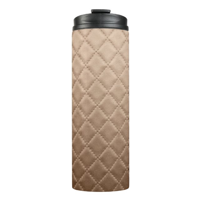 Leather textureleather, pattern, abstract, animal, thermal tumbler (Front)