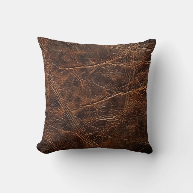 Leather Throw Pillow (Front)