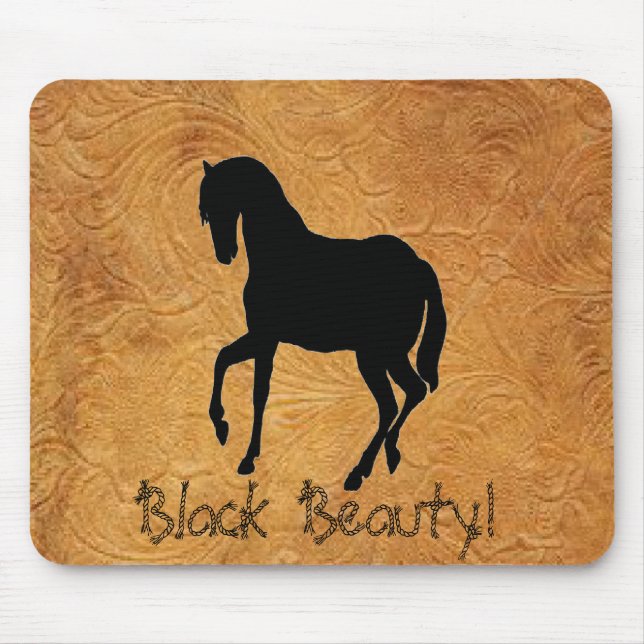 Leather Tool Print Design w/Horse Mouse Pad (Front)