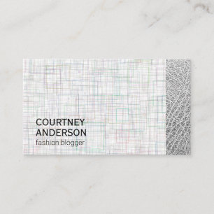 Leather Trim   Fashion Pattern   Stylish Business Card