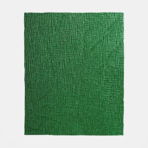 Leather with abstract pattern in green colour. Abs Fleece Blanket