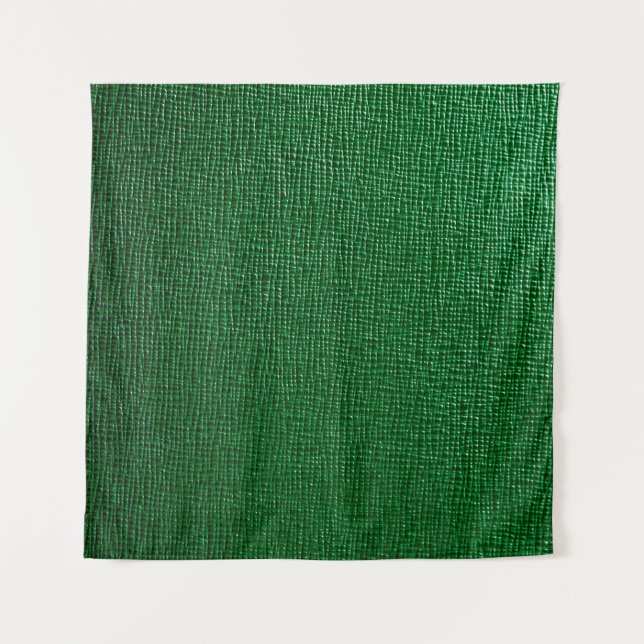 Leather with abstract pattern in green colour. Abs Tapestry (Front)