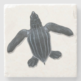 Leatherback Sea Turtle Stone Coaster