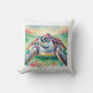 Leatherback Turtle 240824AREF102 - Watercolor Cushion