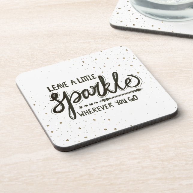 Leave A Little Sparkle Wherever You Go Coaster (Left Side)