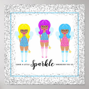 Leave A Little Sparkle Wherever You Go Fairy Poster