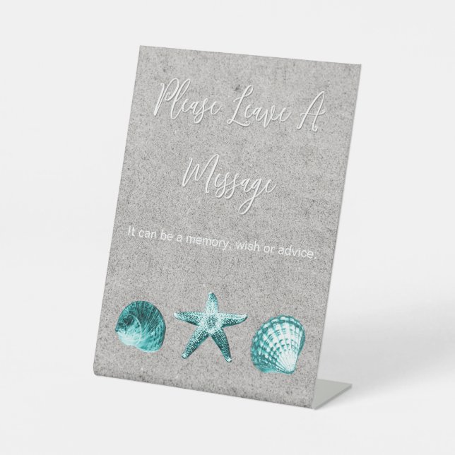 Leave a Message Pedestal Sign (Front)