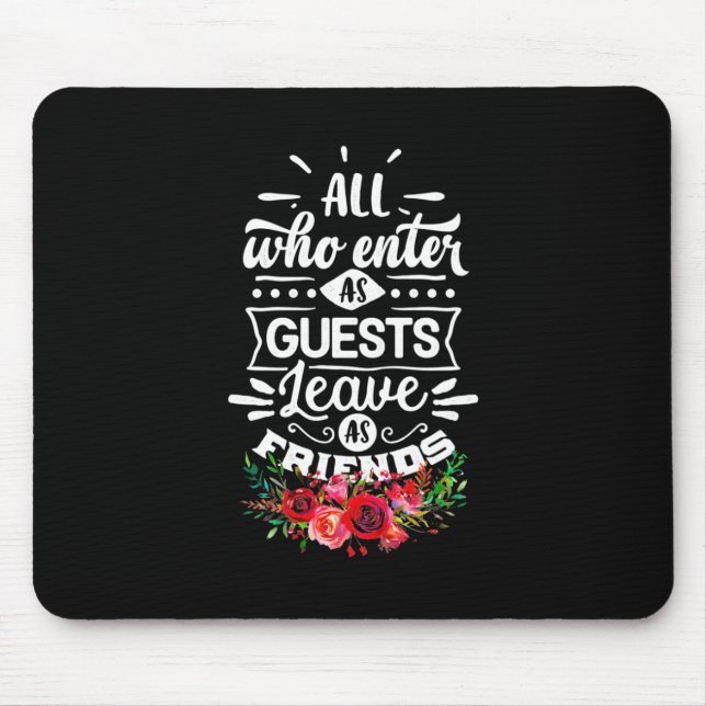 Leave As Friends Mouse Pad (Front)