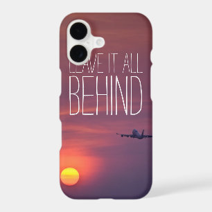 Leave it all behind sunset aeroplane wanderlust