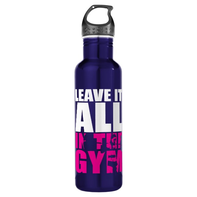 Leave It All In The Gym - Women's Squat Workout 710 Ml Water Bottle (Front)