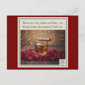 Leave it behind holiday postcard