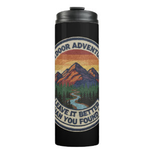 Leave It Better Vintage Outdoor Adventure Mountain Thermal Tumbler