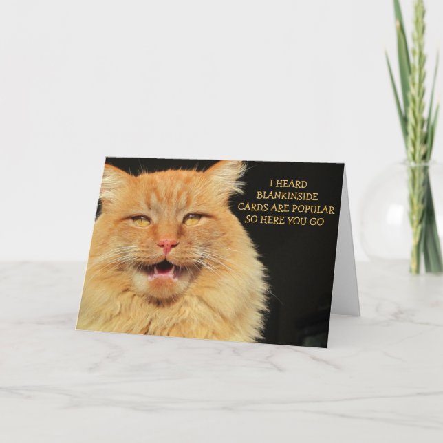 Leave it Blank Inside Silly pun Card (Front)