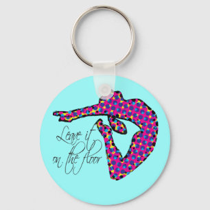 Leave it on the Floor Gymnastics Key Ring