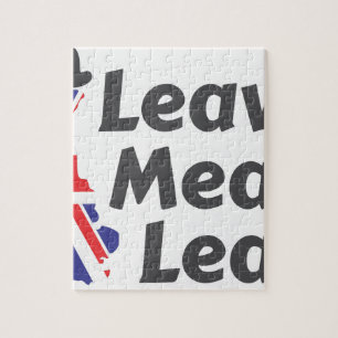 leave jigsaw puzzle