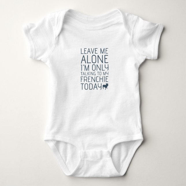 Leave Me Alone, Blue Baby Bodysuit (Front)