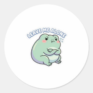 Leave Me Alone Frog Sticker Cute Angry Frog Meme K