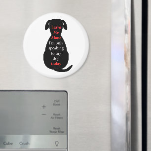 Leave Me Alone I'm only speaking to my dog today Magnet