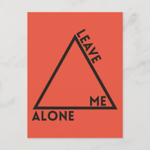 Leave me alone postcard