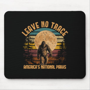Leave No Trace America National Parks Shirt Campin Mouse Pad