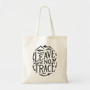 Leave no trace hiking tote bag