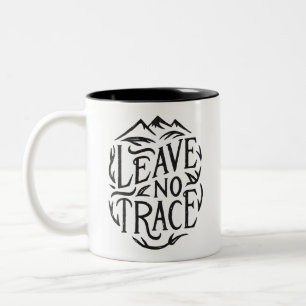 Leave no trace hiking Two-Tone coffee mug