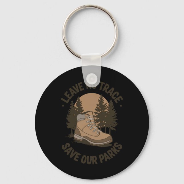 Leave No Trace – Outdoor Conservation Message Stic Key Ring (Front)
