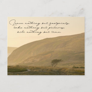 Leave Nothing But Footprints Postcard
