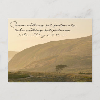Leave Nothing But Footprints Postcard