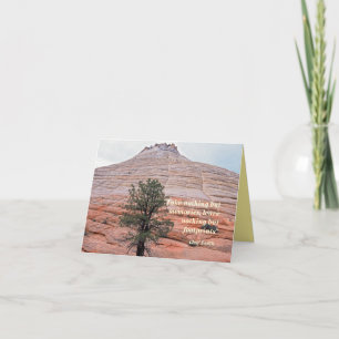 Leave Only Footprints - Chief Seattle Quote Thank You Card
