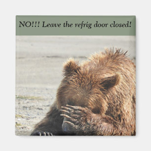 Leave refrig door closed magnet