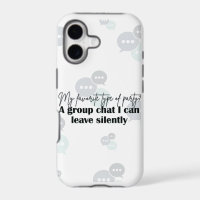 “Leave Silently” – Funny Introvert Quote PhoneCase