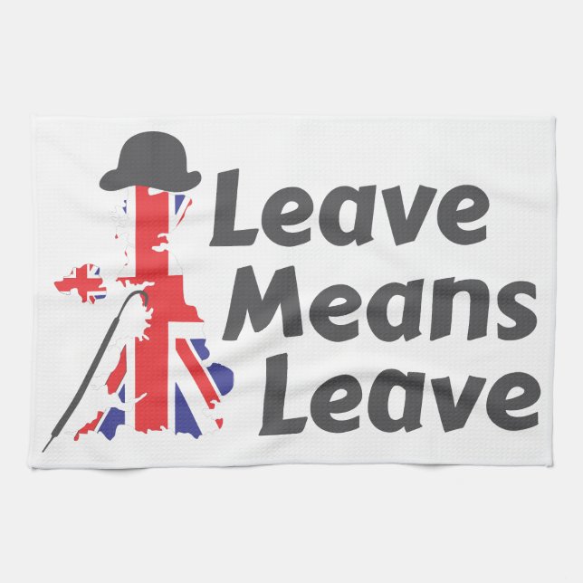 leave tea towel (Horizontal)