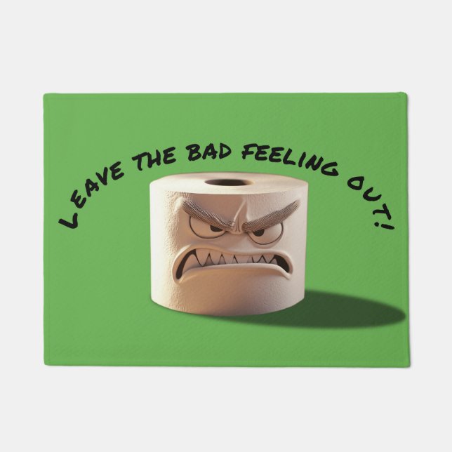 Leave the bad ball out /Leave the bad feeling out Doormat (Front)