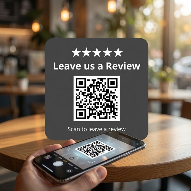 Leave Us a Review QR Code Sticker Custom  (Creator Uploaded)